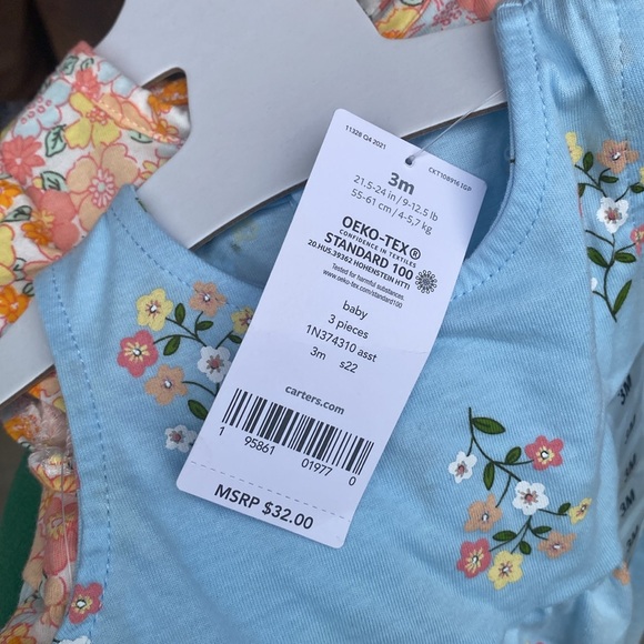 Carters 3 Piece Set 3 Months - Picture 3 of 3